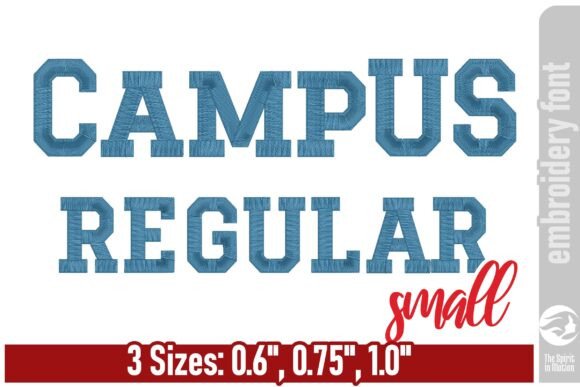 Campus Regular Varsity Embroidery Font Review