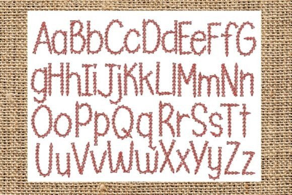 Chain Stitch Alphabet - Capitals: A Craft Fair Review