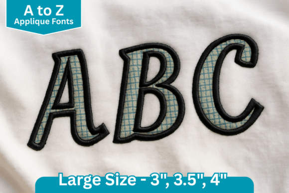 Curvy Applique Embroidery Font Review