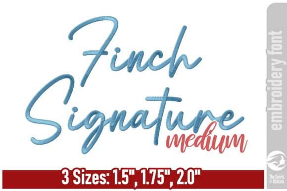 Finch Signature Embroidery Font - M Review