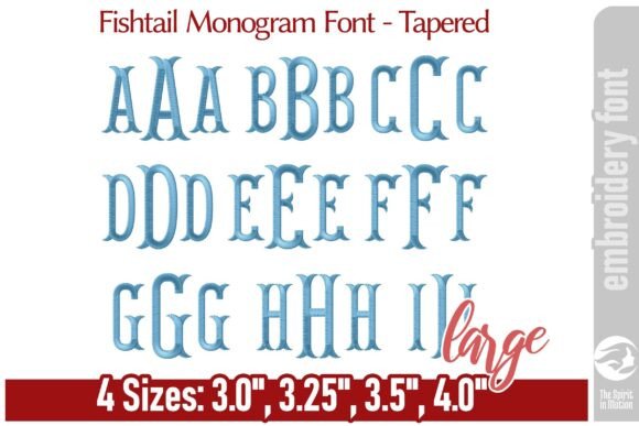 Fishtail Monogram Font - Tapered L Review