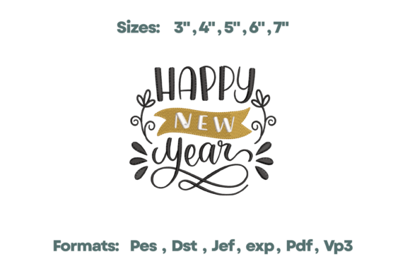 Happy New Year Gold Banner Design