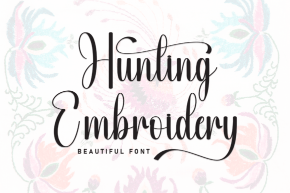 Hunting Embroidery: A Stylish Script for Holiday Sales