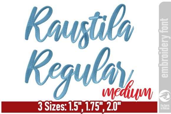 Raustila Embroidery Font Review: Elegant Script for Projects