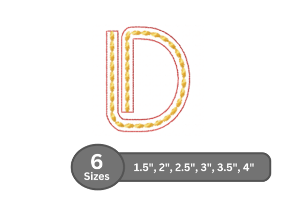 Rope Twist Alphabet -D: A Seasonal Embroidery Review