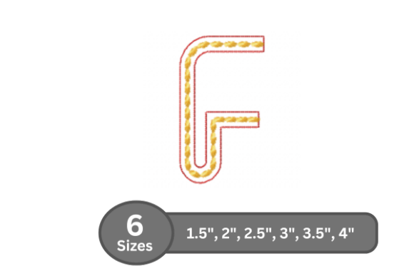 Rope Twist Alphabet -F
