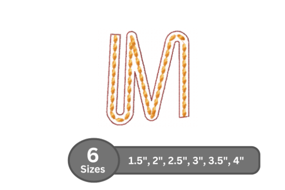 Rope Twist Alphabet -M