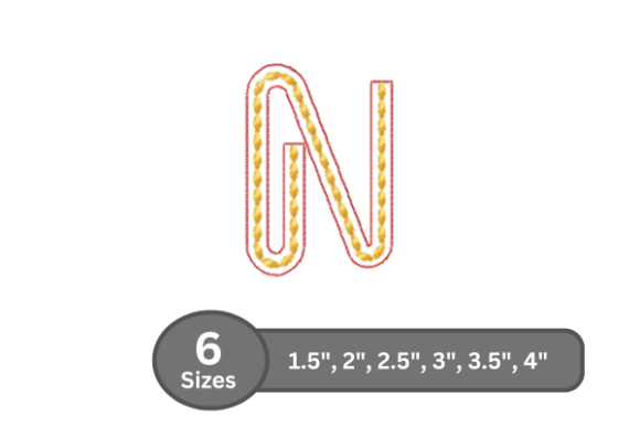 Rope Twist Alphabet -N