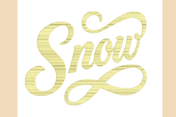 Snow Lettering Script: A Thoughtful Embroidery Review