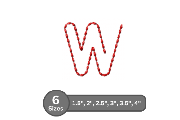 Soft Cord Alphabet -W