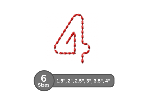Soft Cord Number -4: A Boutique Embroidery Font Review