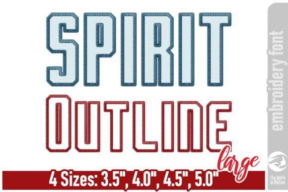 Spirit Outline Embroidery Font: Boutique Review