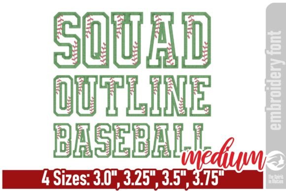 Squad Outline Baseball Font: Holiday Design Review